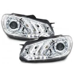 Phares DAYLINE VW Golf VI DRL look chrome