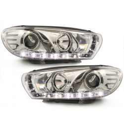 Phares bande LED VW Scirocco III 08 - (Optique Xénon) chrome