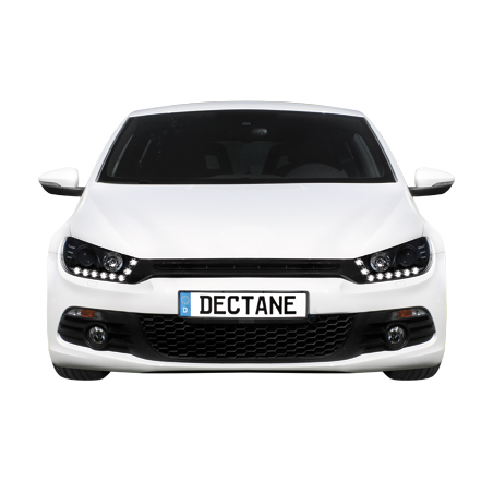 Phares avec feux diurnes VW Scirocco III blanc