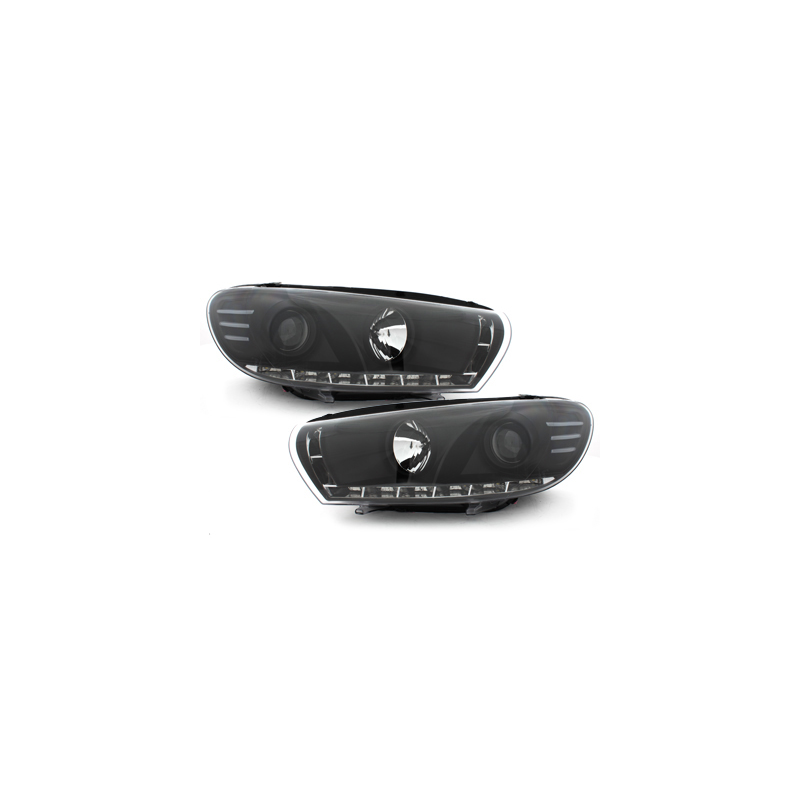 Phares avec feux diurnes VW Scirocco III blanc