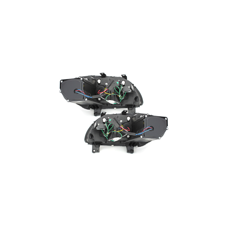 Phares LED DRL VW Touran 1T 03-06 Chrome