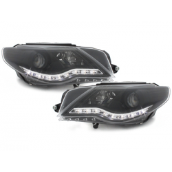Phares avec feux de jour VW Passat CC 08-12 Noir