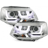Phares avec feux diurnes VW T5 GP 2010+ Chrome Phares avec feux diurnes VW T5 GP 2010+ Chrome