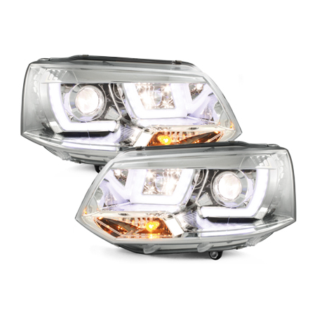 Phares avec feux diurnes VW T5 GP 2010+ Chrome