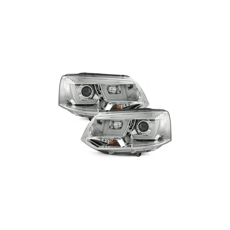 Phares avec feux diurnes VW T5 GP 2010+ Chrome