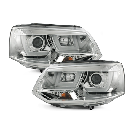 Phares avec feux diurnes VW T5 GP 2010+ Chrome