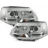 Phares avec feux diurnes VW T5 GP 2010+ Chrome Phares avec feux diurnes VW T5 GP 2010+ Chrome