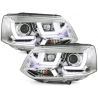Phares avec feux diurnes VW T5 GP 2010+ Chrome Phares avec feux diurnes VW T5 GP 2010+ Chrome