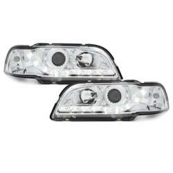 Phares DAYLINE Volvo S/V40 avec Feux Diurne Led  Chrome