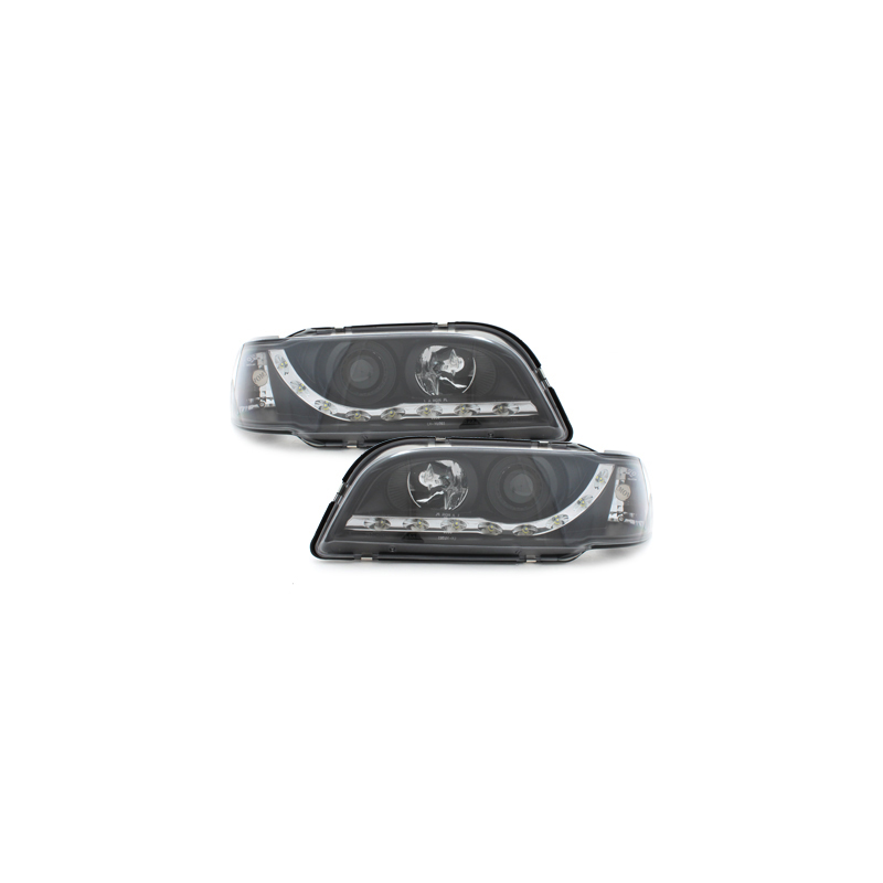 Phares DAYLINE Volvo S/V40 avec Feux Diurne Led  Noir