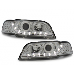 Phares DAYLINE Volvo S/V40 avec Feux Diurne Led  Chrome