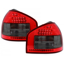 Feux arrière LED Audi A3 8L 96-00_Rouge/Fumé