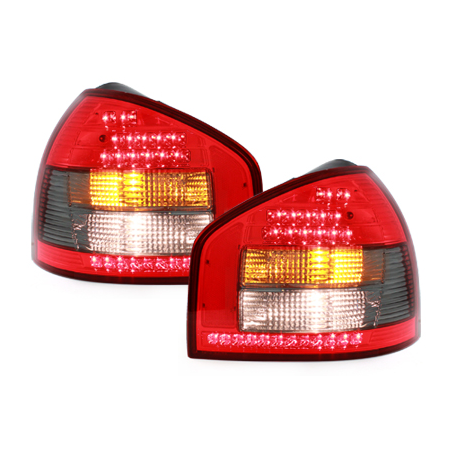 Feux arrière LED Audi A3 8L 96-00_Rouge/Fumé