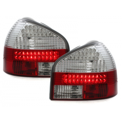 Feux LED Audi A3 8L 09.96-04 rouge / cristal
