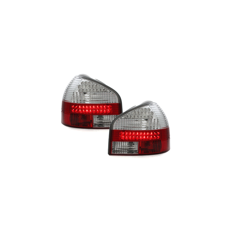  Feux LED Audi A3 8L 09.96-04 Rouge/Cristal -  RA01DLRC
