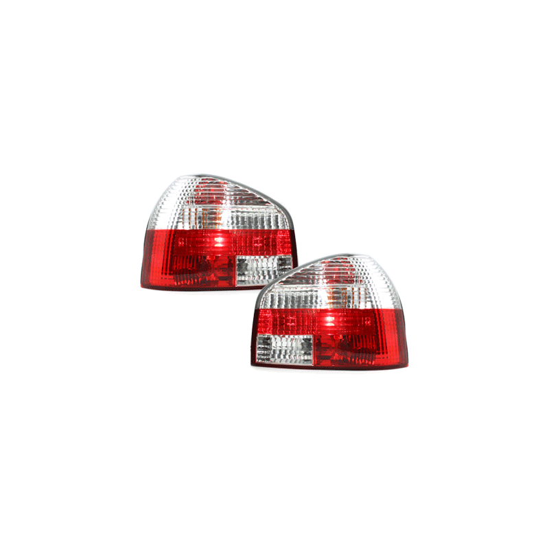  Feux Audi A3 8L 09.96-04 Rouge/Chrome -  RA01DRC