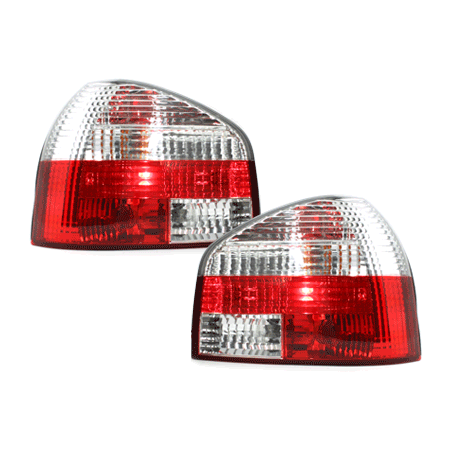  Feux Audi A3 8L 09.96-04 Rouge/Chrome -  RA01DRC