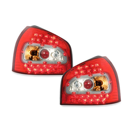  Feux LED Audi A3 8L 09.96-04 rouge / crystal -  RA01LLRC