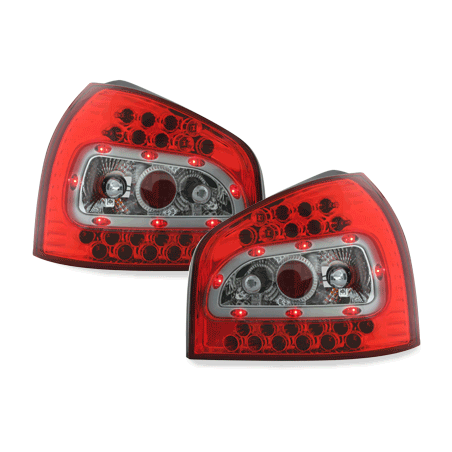  Feux LED Audi A3 8L 09.96-04 rouge / crystal -  RA01LLRC