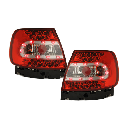 Feux LED Audi A4 B5 Berline  95-01 rouge / cristal