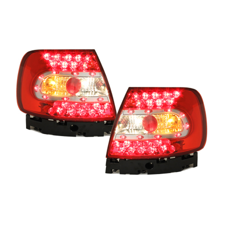 Feux LED Audi A4 B5 Berline  95-01 rouge / cristal