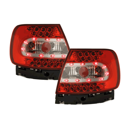 Feux LED Audi A4 B5 Berline  95-01 rouge / cristal