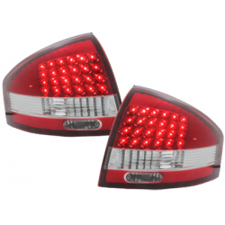 Feux LED Audi A6 97-04 rouge / cristal