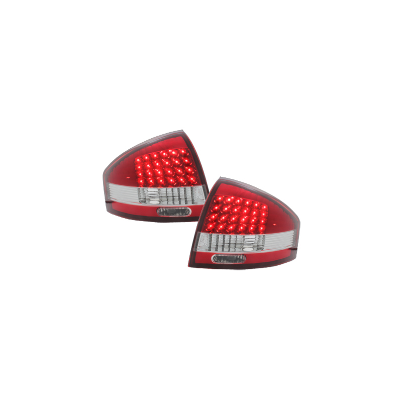 Feux LED Audi A6 97-04 rouge / cristal
