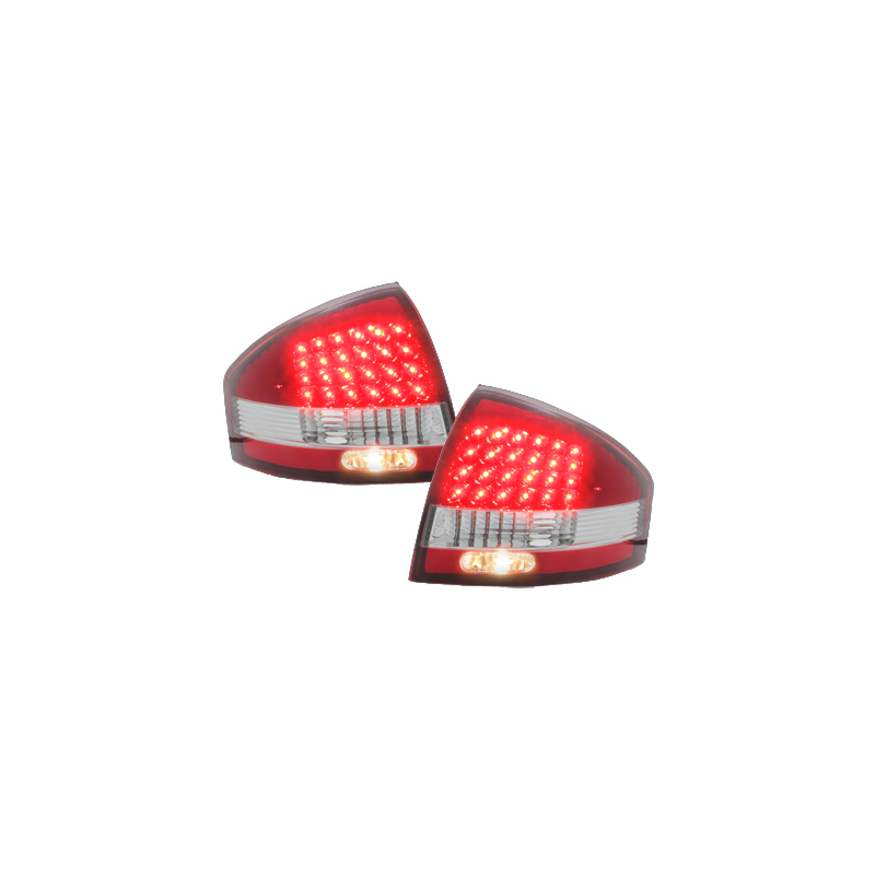 Feux LED Audi A6 97-04 rouge / cristal