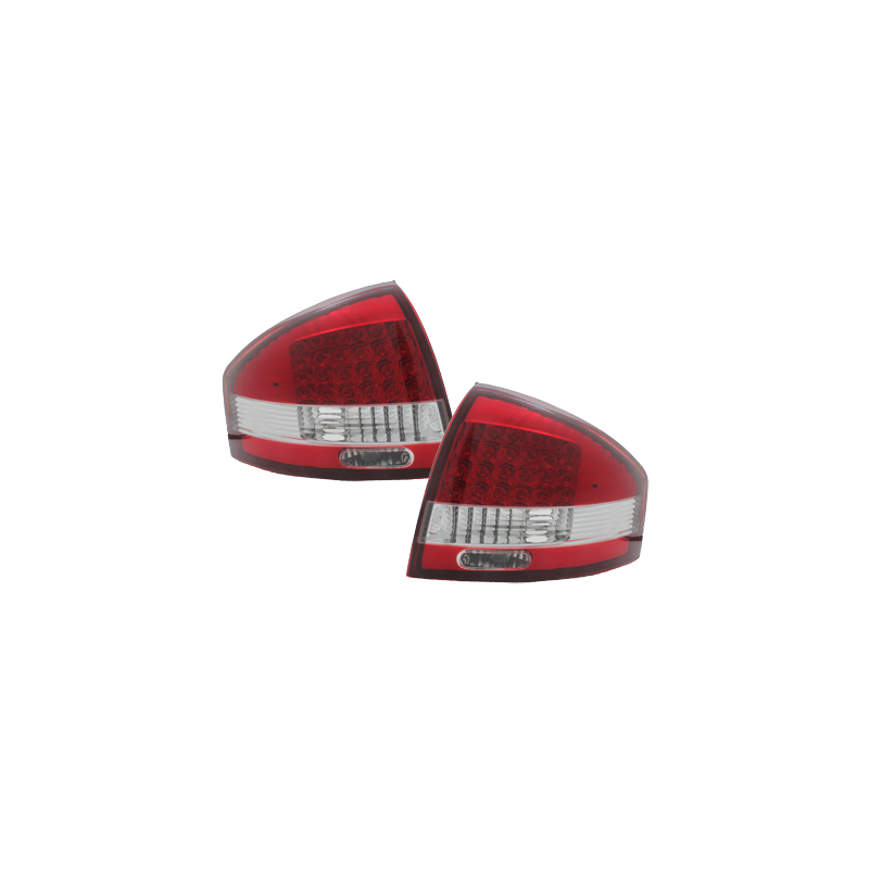 Feux LED Audi A6 97-04 rouge / cristal