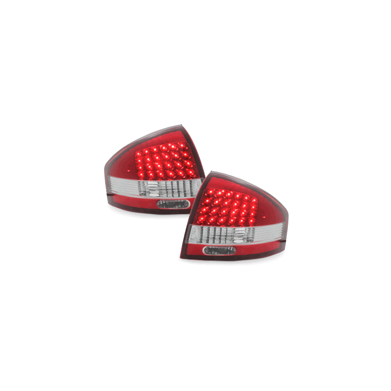 Feux LED Audi A6 97-04 rouge / cristal