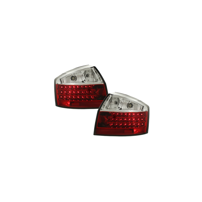 Feux arrière LED Audi A4 8E Berline  01-04-Rouge/Cristal