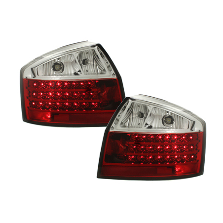 Feux arrière LED Audi A4 8E Berline  01-04-Rouge/Cristal