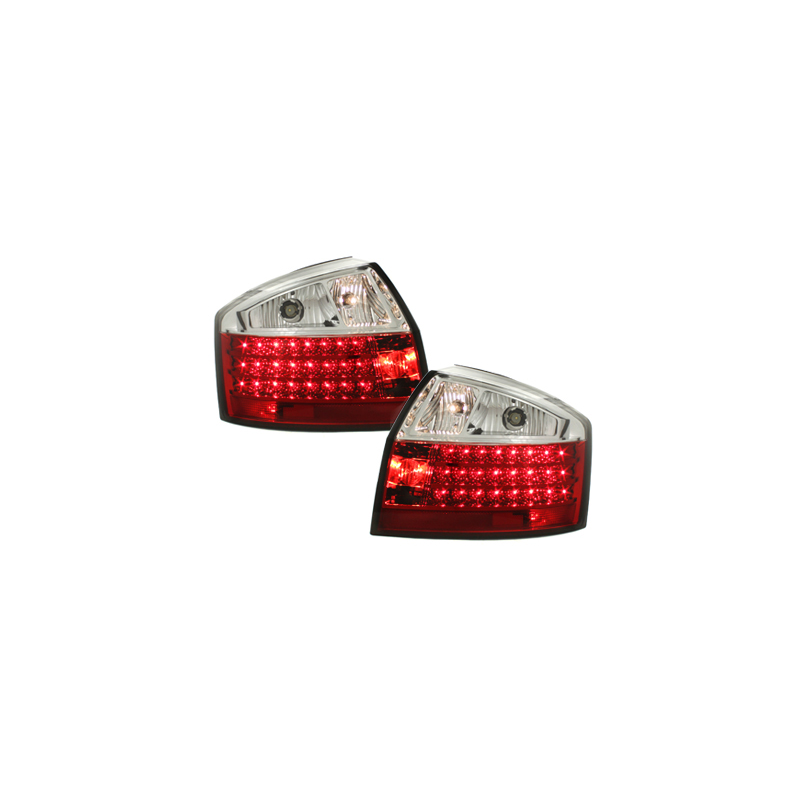 Feux arrière LED Audi A4 8E Berline  01-04-Rouge/Cristal