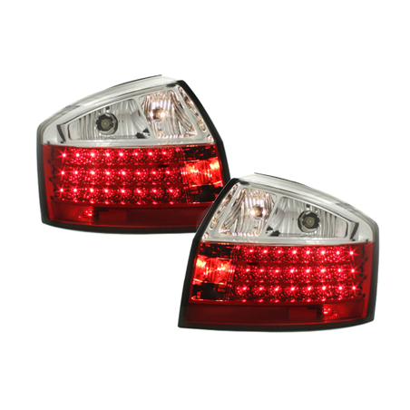 Feux arrière LED Audi A4 8E Berline  01-04-Rouge/Cristal