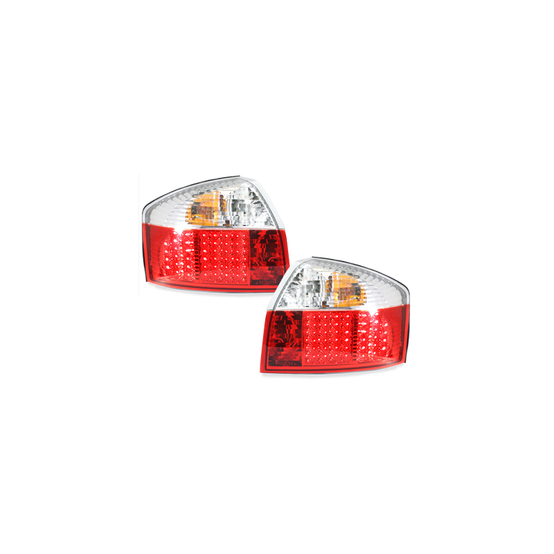 Feux LED Audi A4 8E Berline  01-04 rouge / cristal