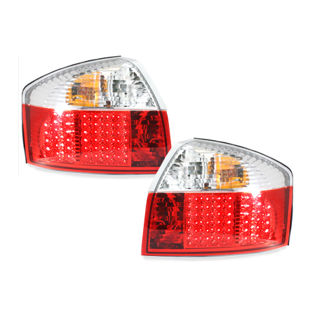 Feux LED Audi A4 8E Berline  01-04 rouge / cristal