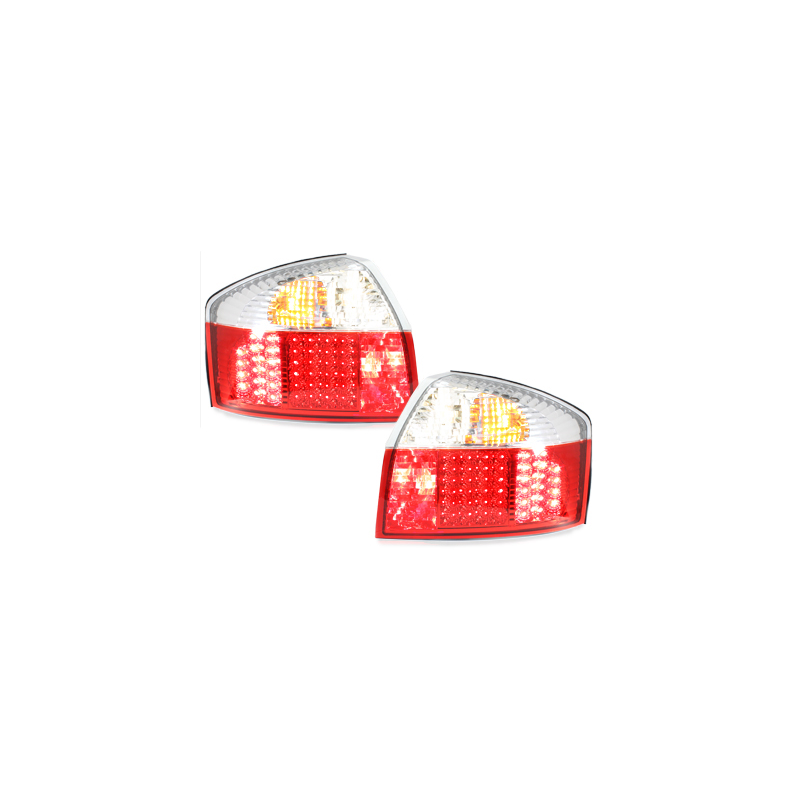 Feux LED Audi A4 8E Berline  01-04 rouge / cristal