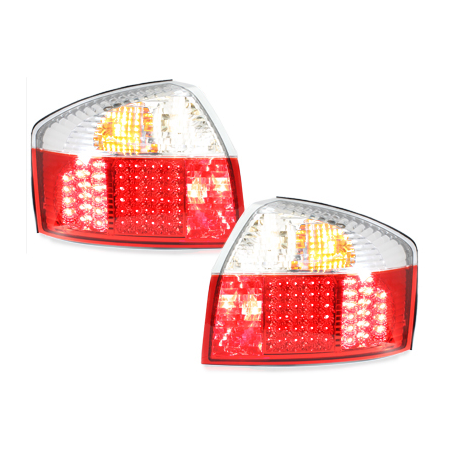 Feux LED Audi A4 8E Berline  01-04 rouge / cristal