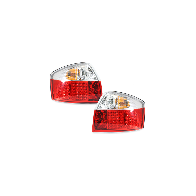 Feux LED Audi A4 8E Berline  01-04 rouge / cristal