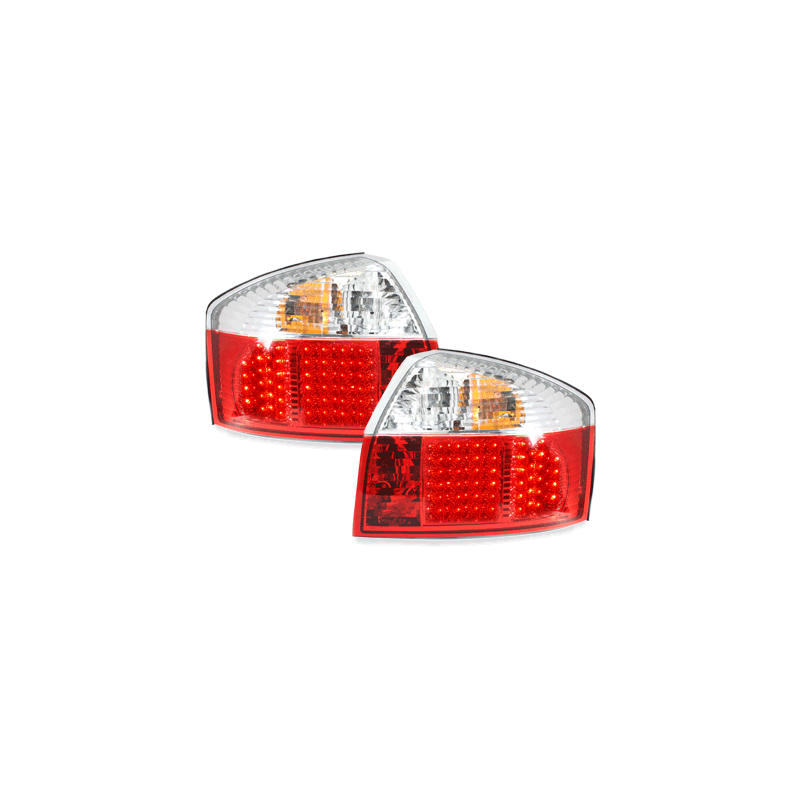 Feux LED Audi A4 8E Berline  01-04 rouge / cristal