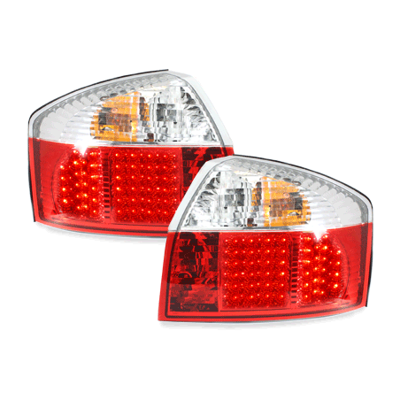 Feux LED Audi A4 8E Berline  01-04 rouge / cristal