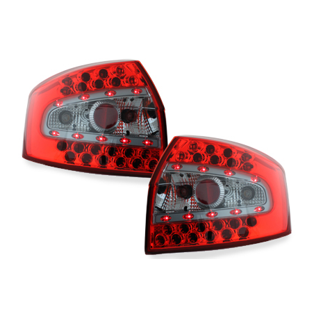 Feux LED Audi A4 8E Berline  01-04 rouge / cristal