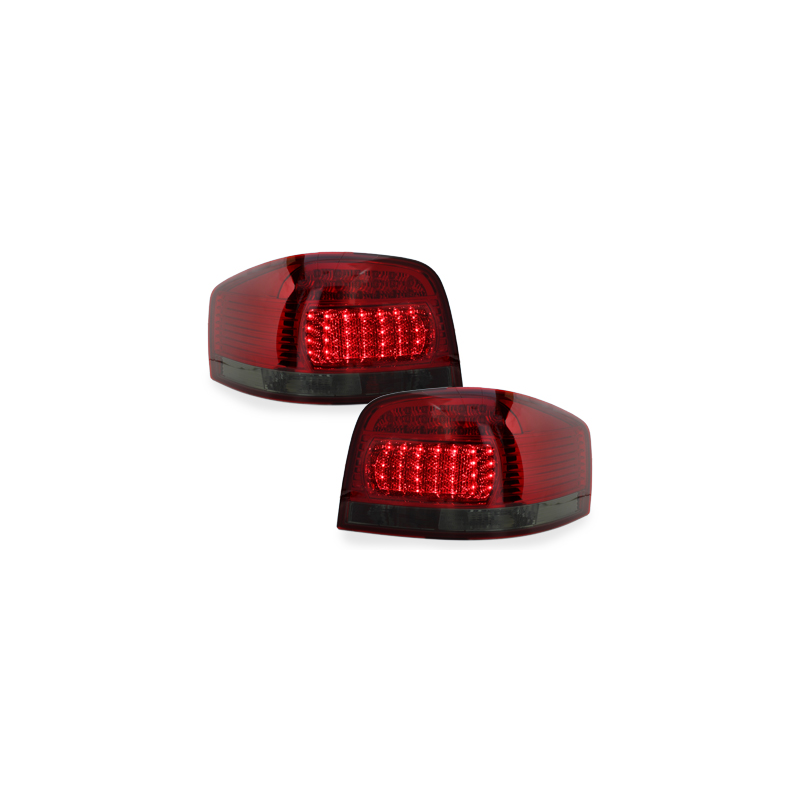 Feux LED Audi A3 8P 03-09 rouge / fumé