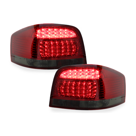 Feux LED Audi A3 8P 03-09 rouge / fumé