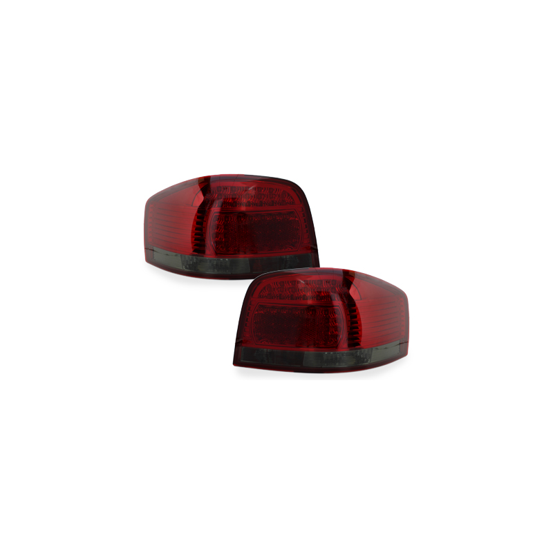 Feux LED Audi A3 8P 03-09 rouge / fumé