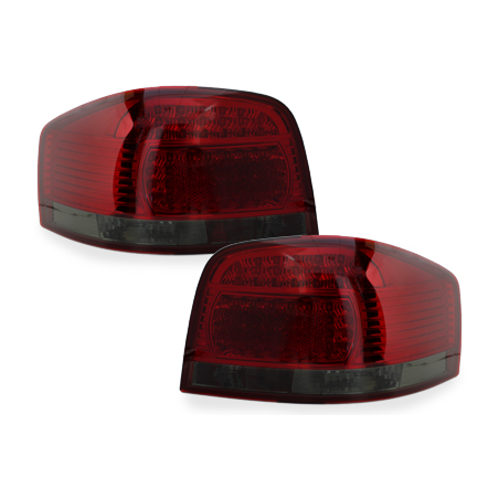 Feux LED Audi A3 8P 03-09 rouge / fumé