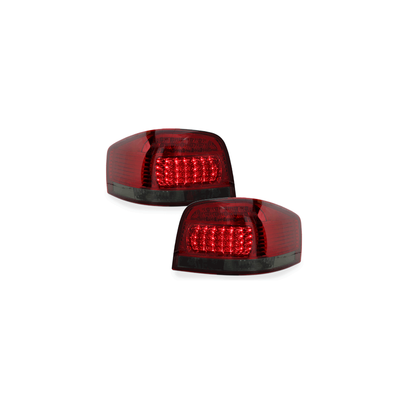 Feux LED Audi A3 8P 03-09 rouge / fumé