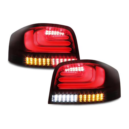 Feux LED Audi A3 8P 03-09 Noir/Rouge/Fume