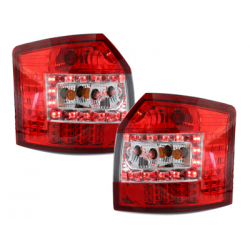Feux LED Audi A4 B6 8E Avant 01-04  Rouge/Cristal